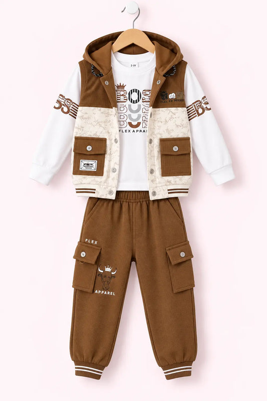 Boys 3 Piece-Hoodie Jacket