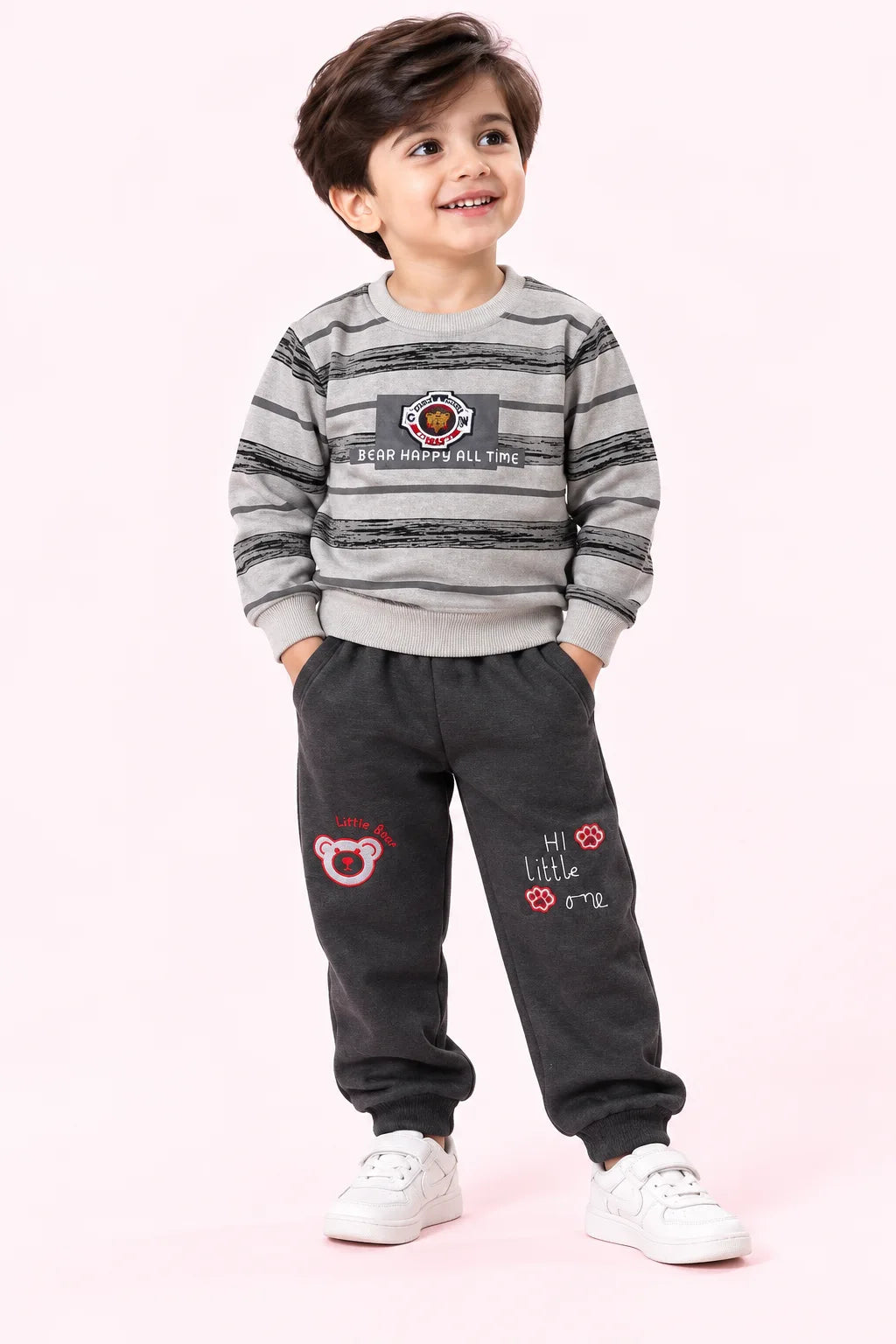 Boy 6 Bear Happy